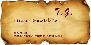 Tisser Gusztáv névjegykártya